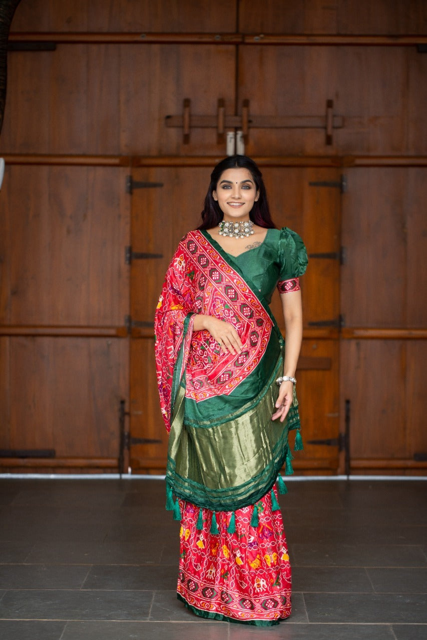 Traditional Indian style saree Gaji Silk Saree Anant Tex Exports Private Limited