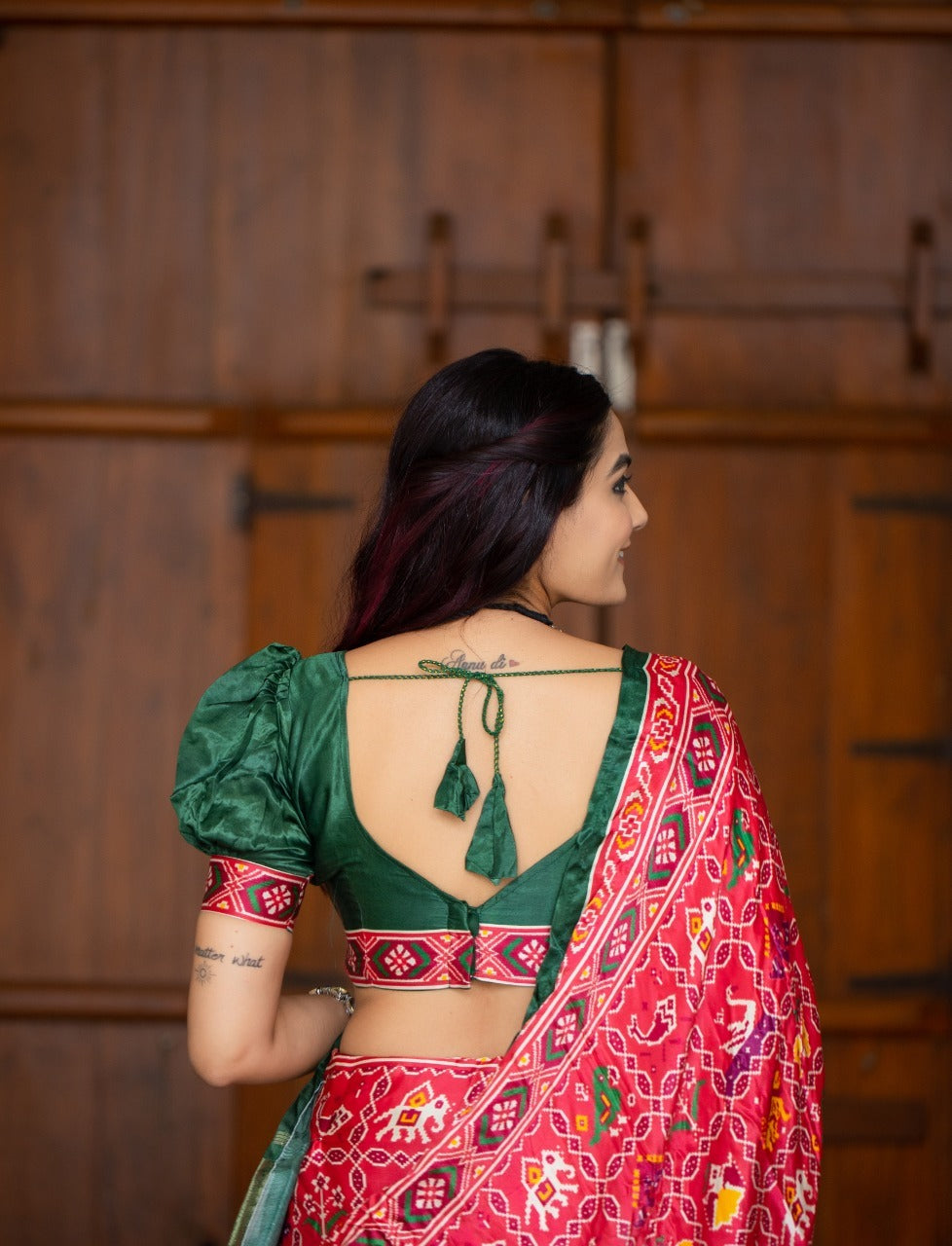 Traditional Indian style saree Gaji Silk Saree Anant Tex Exports Private Limited