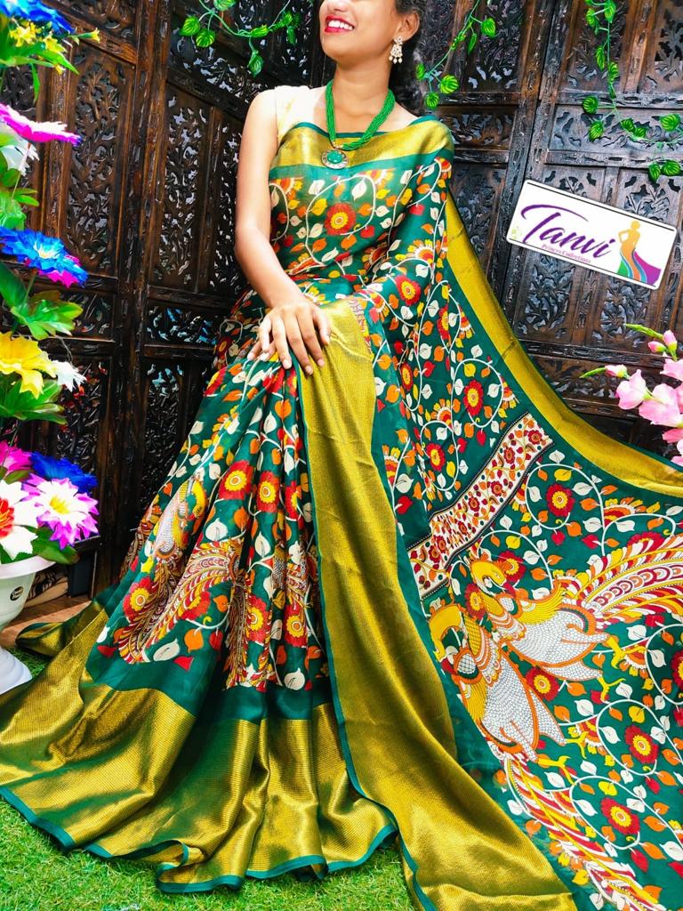 Moss chiffon Saree Anant Tex Exports Private Limited