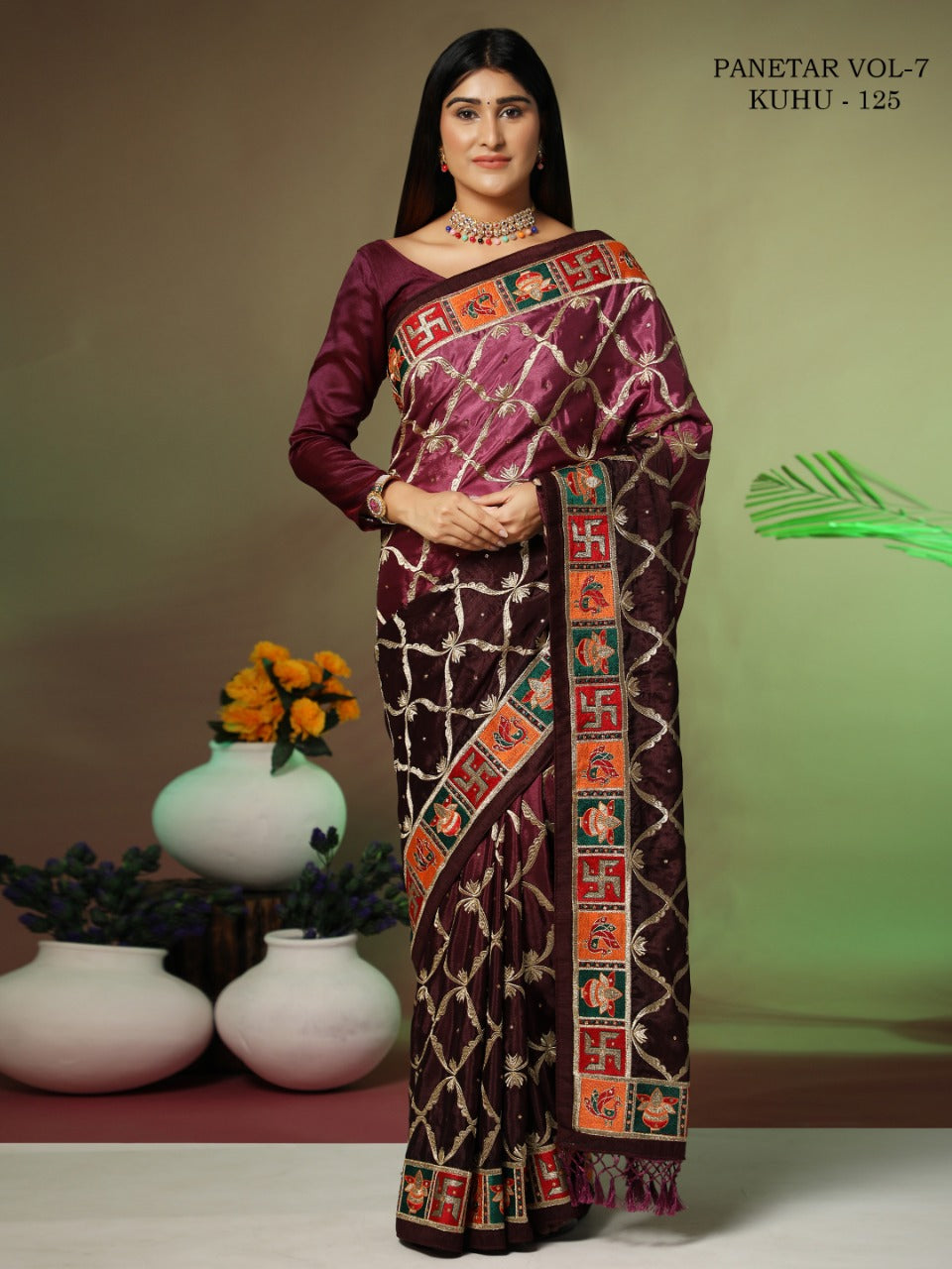 Panetar Bandhani Saree Vol-7 KUHU (123 to 128) Anant Tex Exports Private Limited