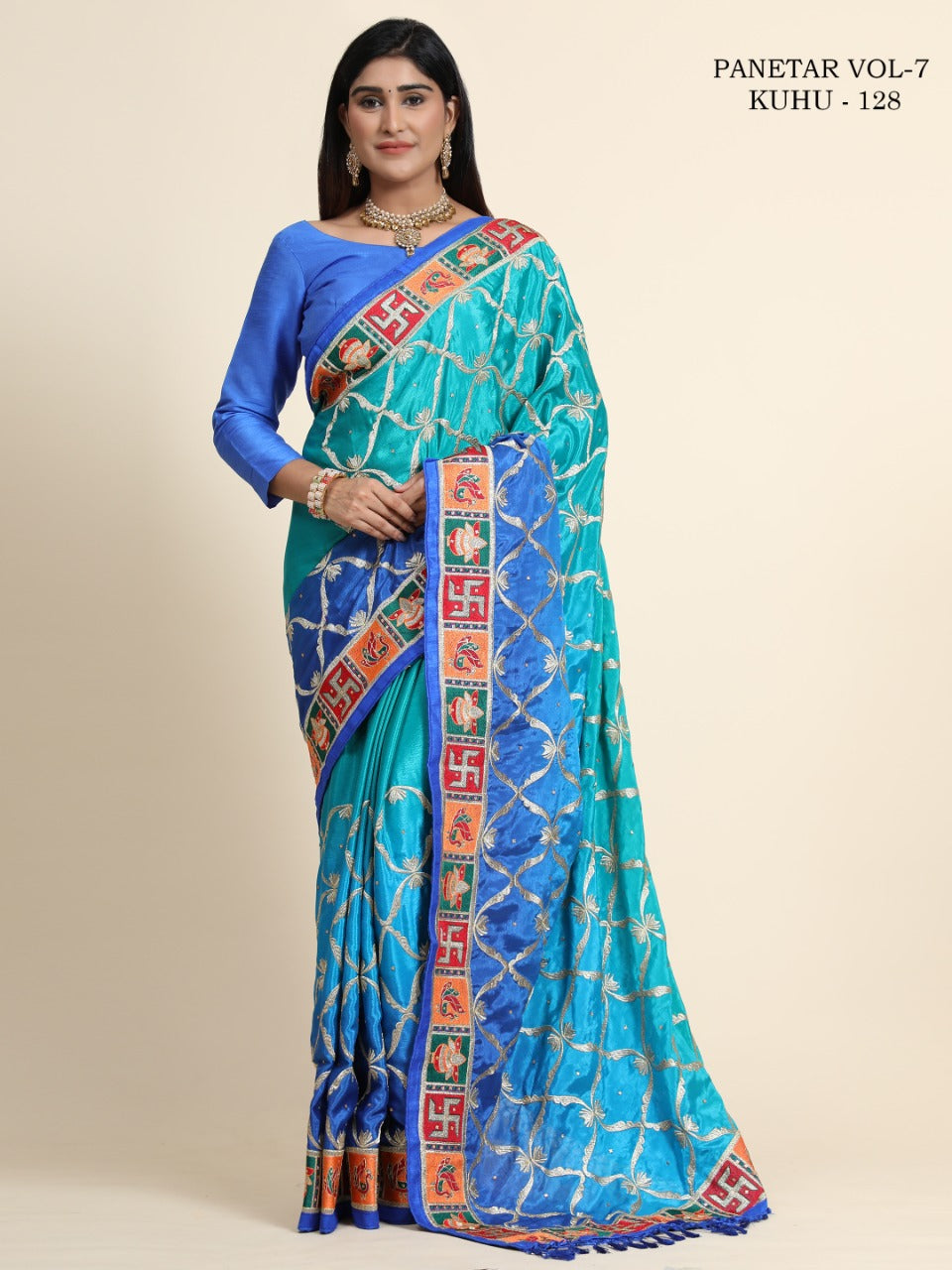 Panetar Bandhani Saree Vol-7 KUHU (123 to 128) Anant Tex Exports Private Limited