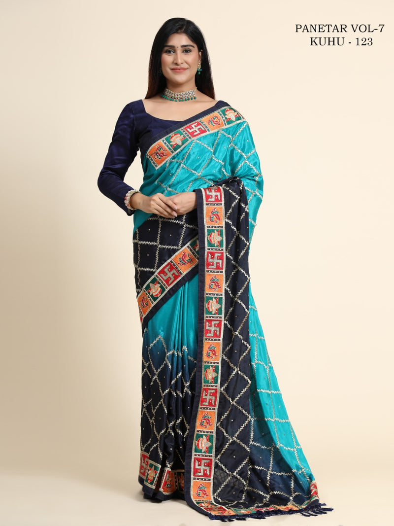 Panetar Bandhani Saree Vol-7 KUHU (123 to 128) Anant Tex Exports Private Limited