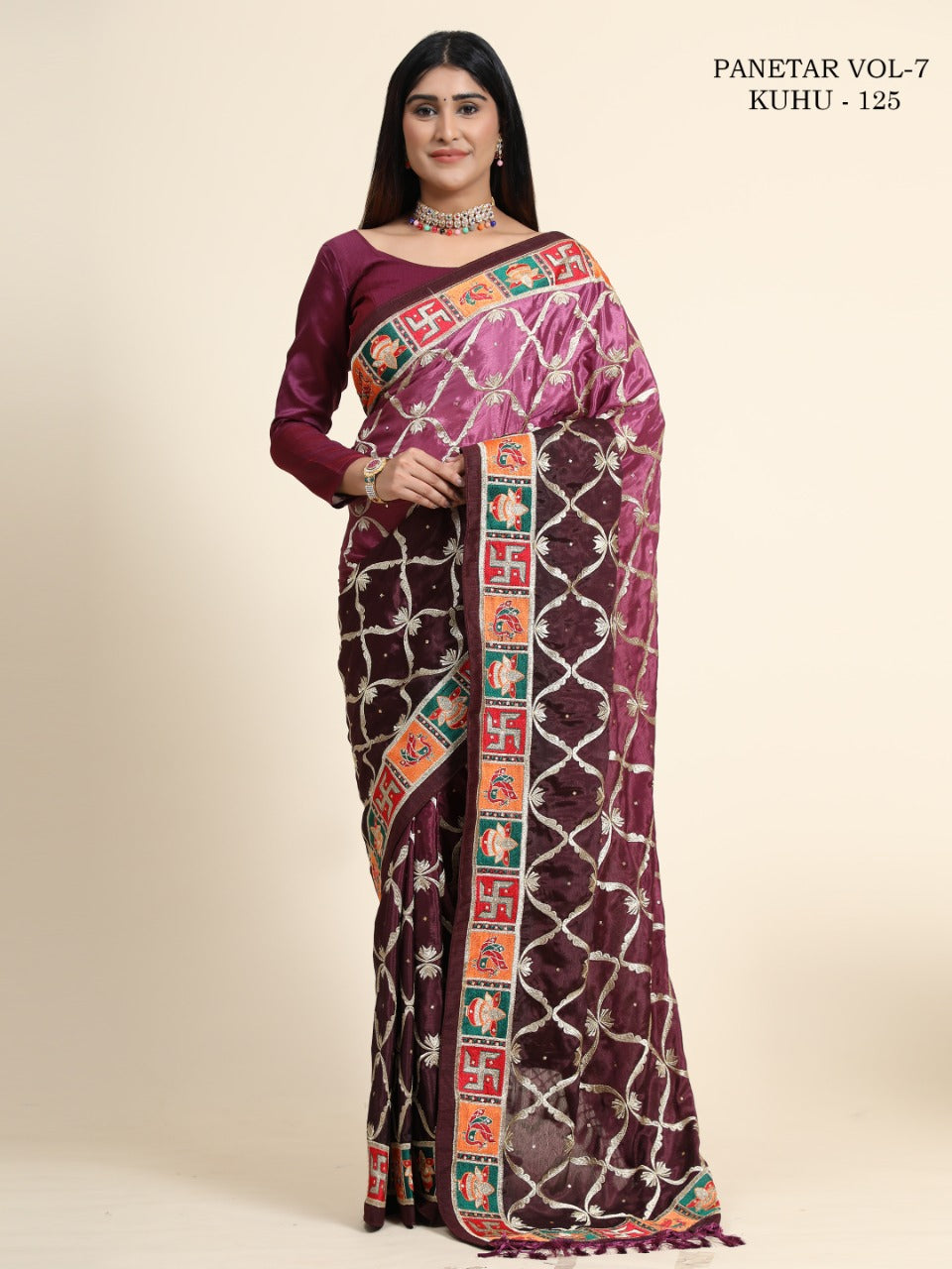 Panetar Bandhani Saree Vol-7 KUHU (123 to 128) Anant Tex Exports Private Limited