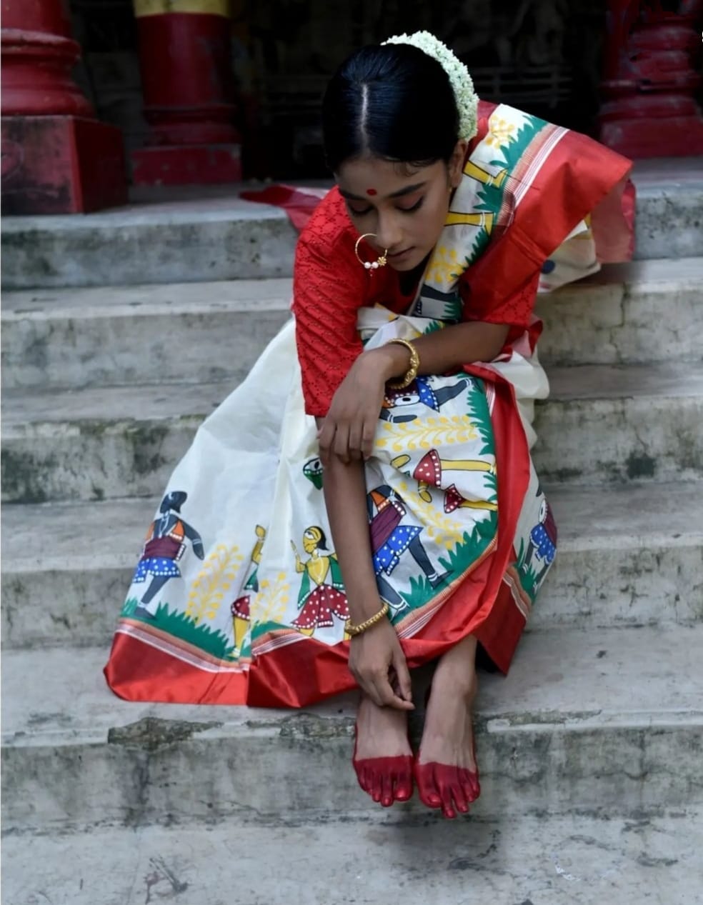 Navratri Special Soft Linen Saree Anant Tex Exports Private Limited