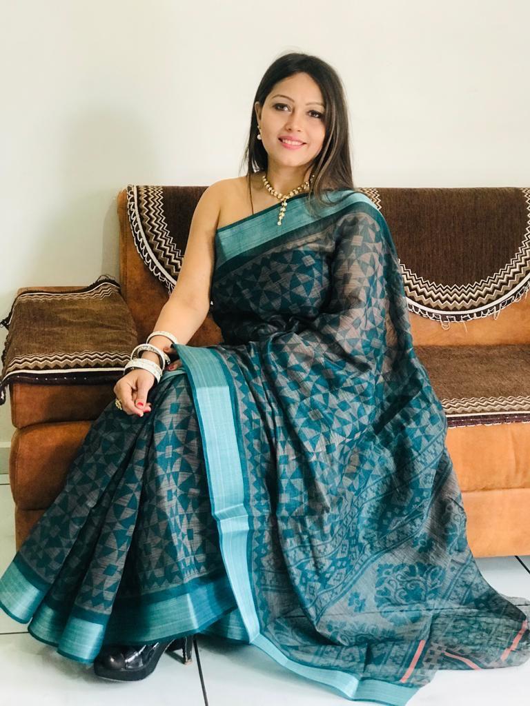 Risha Silk Soft Cotton saree Anant Tex Exports Private Limited