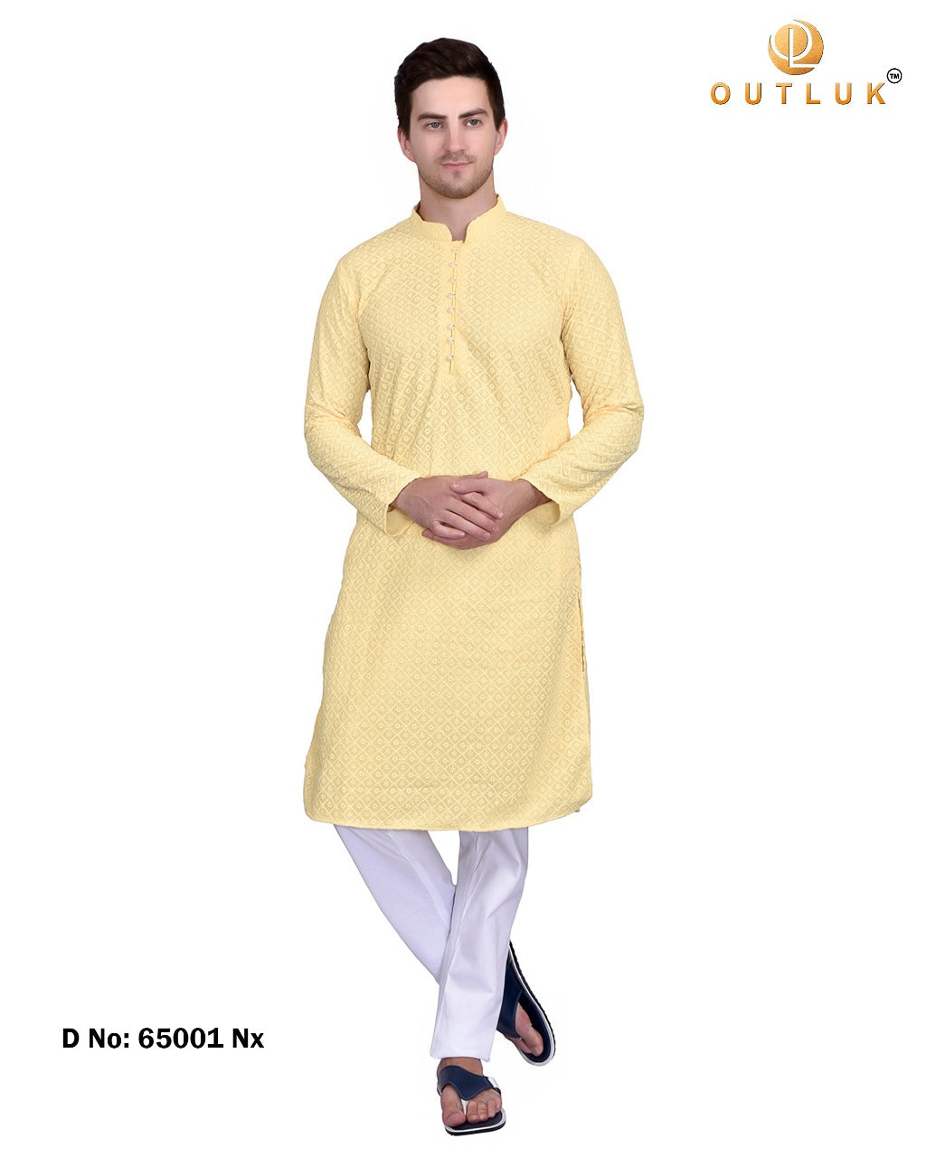 OUTLOOK VOL 65 PURE GEORGETTE MANS KURTA PAJAMA 65001 Anant Tex Exports Private Limited