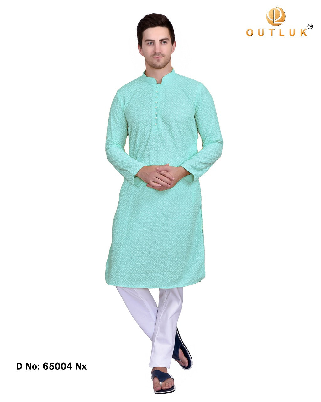 OUTLOOK VOL 65 PURE GEORGETTE MANS KURTA PAJAMA 65001 Anant Tex Exports Private Limited