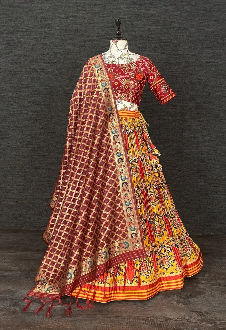 Party Wear Navratri Patola Lehenga choli Anant Tex Exports Private Limited