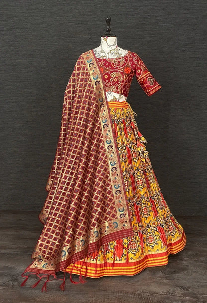 Party Wear Navratri Patola Lehenga choli Anant Tex Exports Private Limited