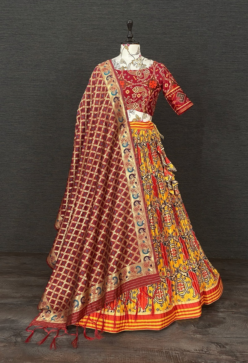 Party Wear Navratri Patola Lehenga choli Anant Tex Exports Private Limited