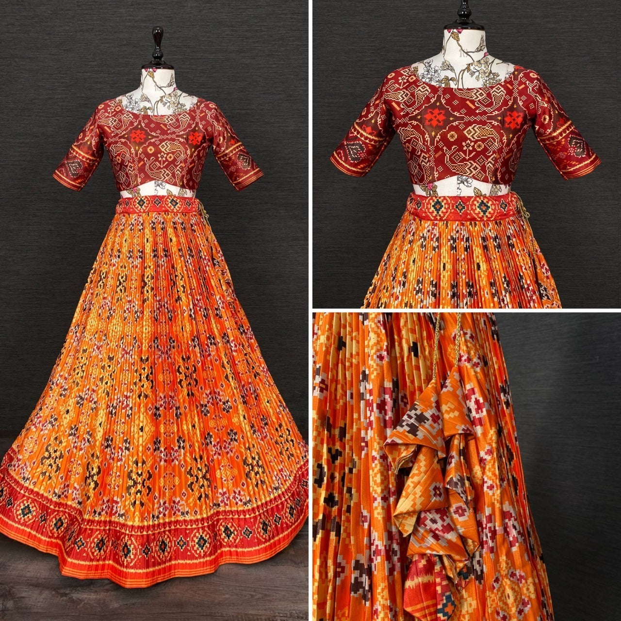 Party Wear Navratri Patola Lehenga choli Anant Tex Exports Private Limited