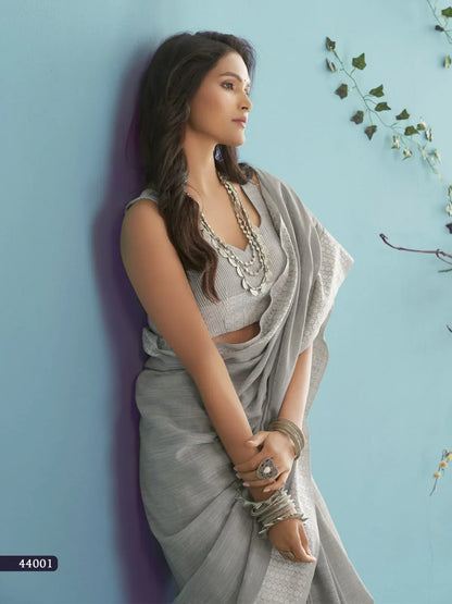 RajPath Aarzoo Soft Linen silk Saree Anant Tex Exports Private Limited