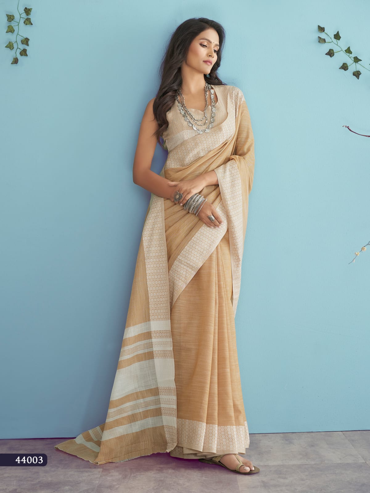 RajPath Aarzoo Soft Linen silk Saree Anant Tex Exports Private Limited