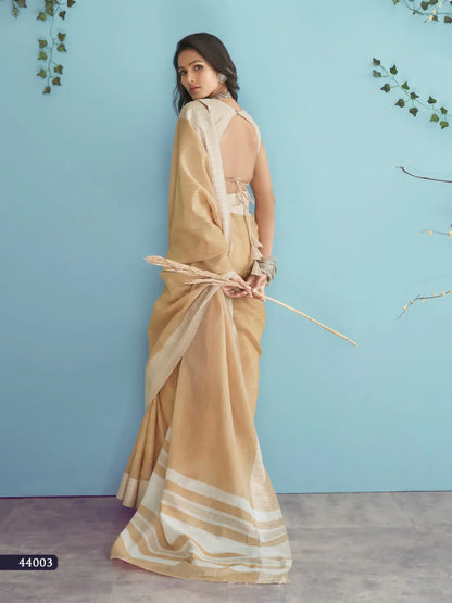 RajPath Aarzoo Soft Linen silk Saree Anant Tex Exports Private Limited