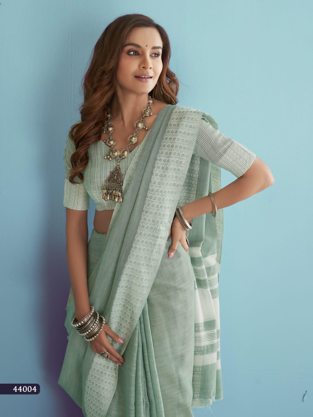 RajPath Aarzoo Soft Linen silk Saree Anant Tex Exports Private Limited