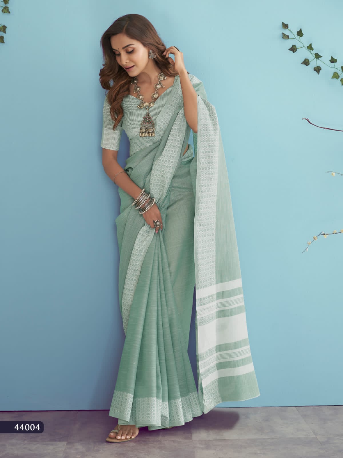 RajPath Aarzoo Soft Linen silk Saree Anant Tex Exports Private Limited