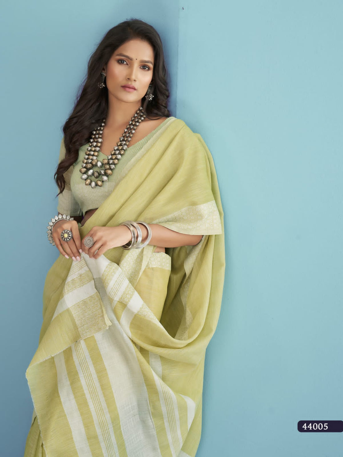 RajPath Aarzoo Soft Linen silk Saree Anant Tex Exports Private Limited