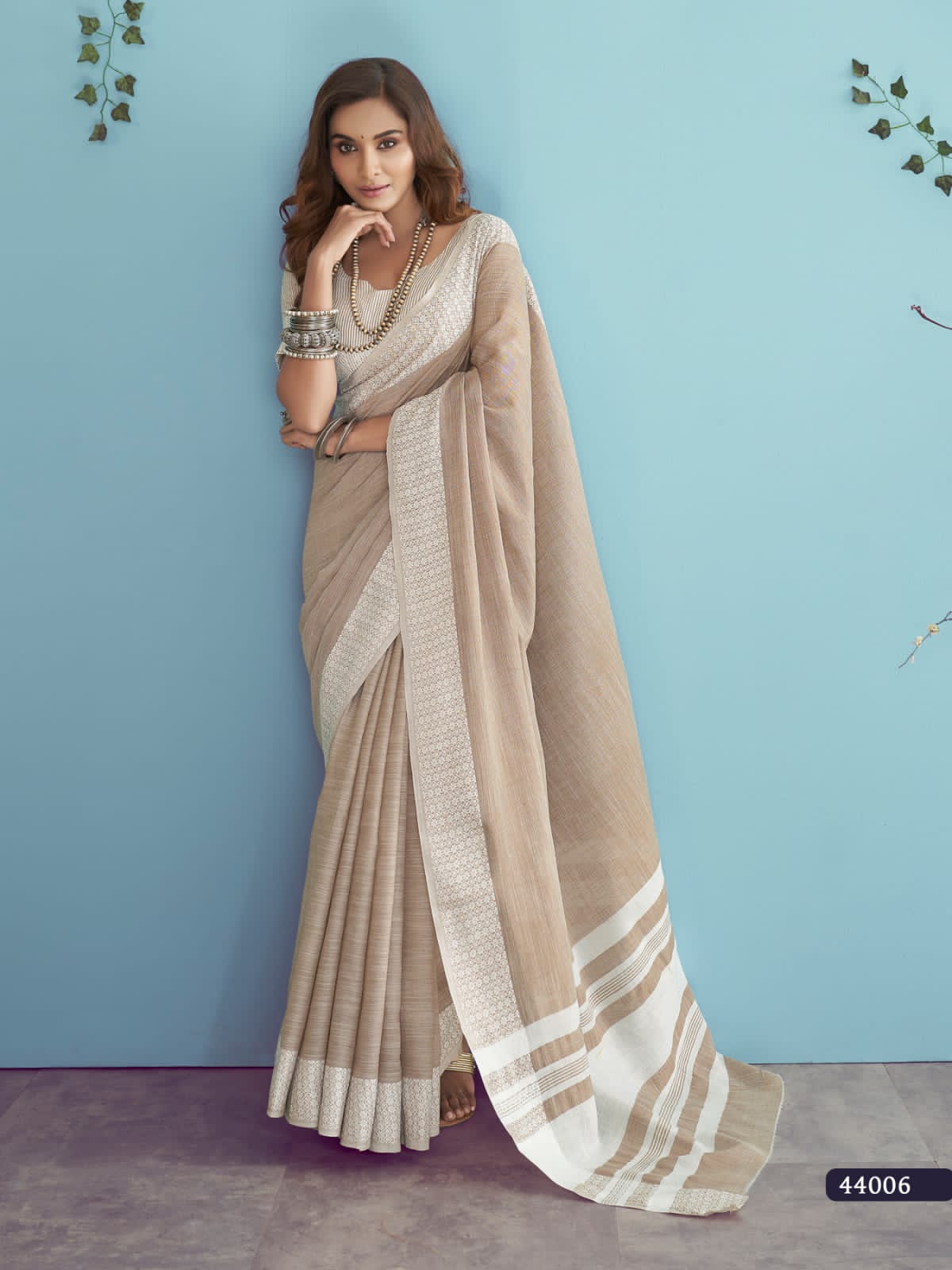 RajPath Aarzoo Soft Linen silk Saree Anant Tex Exports Private Limited