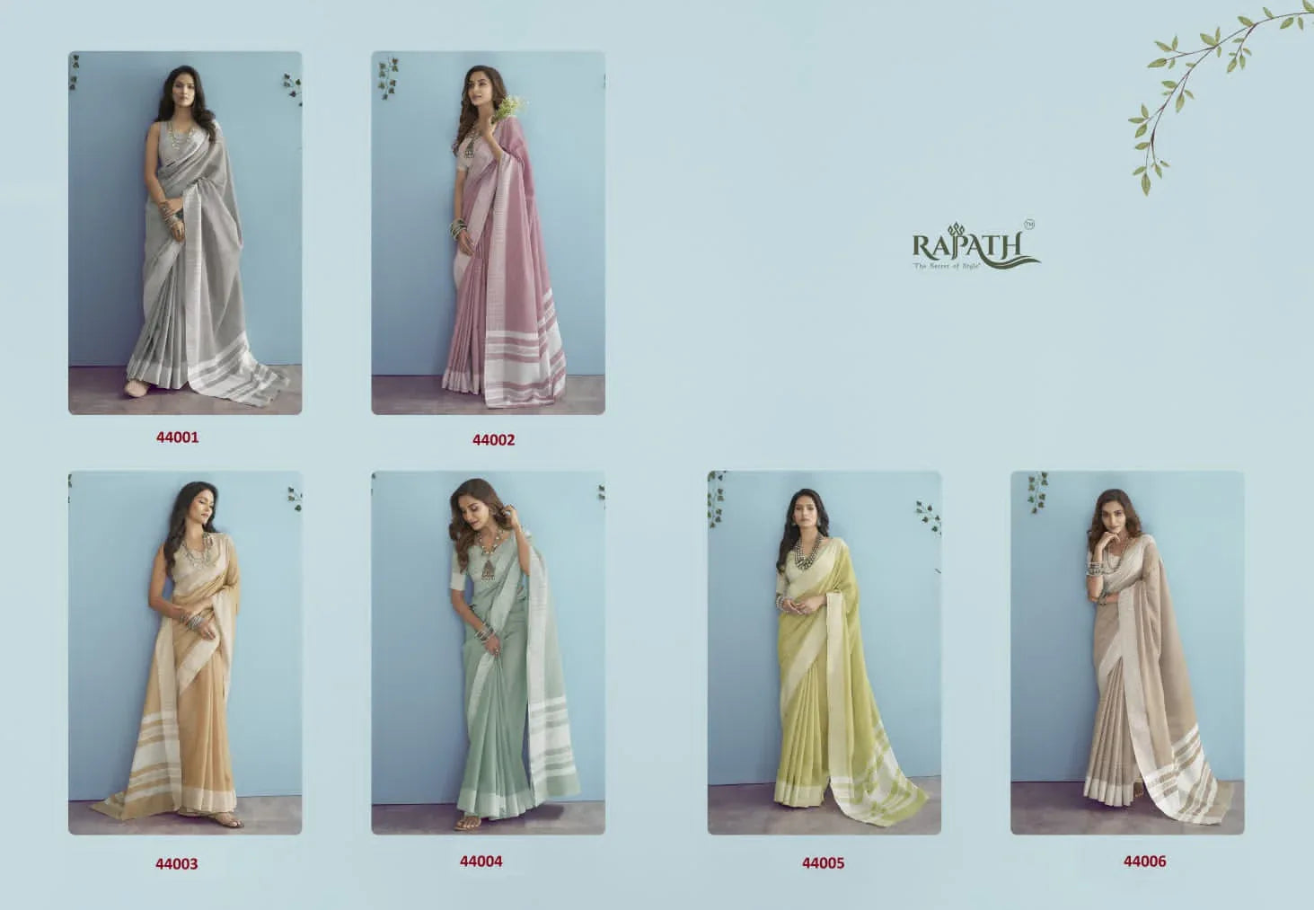 RajPath Aarzoo Soft Linen silk Saree Anant Tex Exports Private Limited