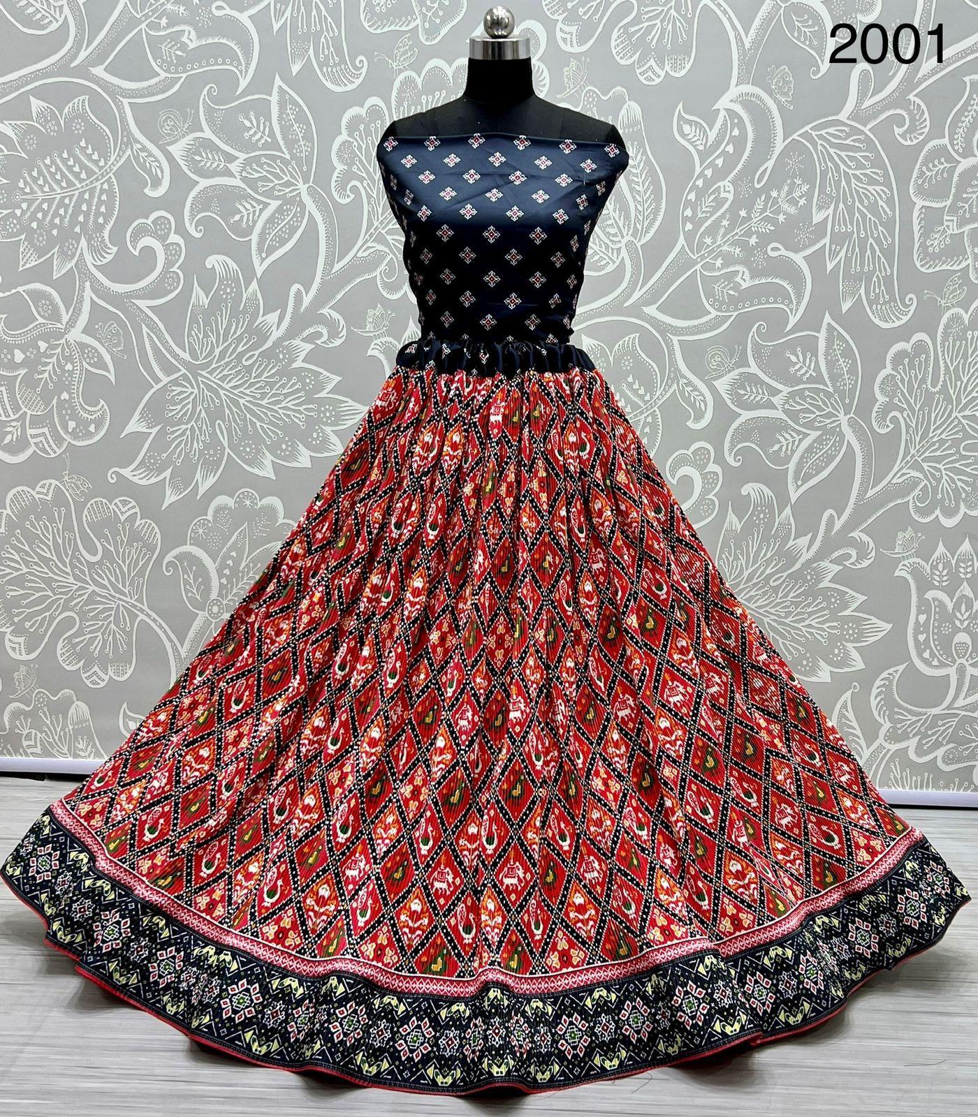 Traditional Navratri Satin Silk Lehenga Choli Anant Tex Exports Private Limited