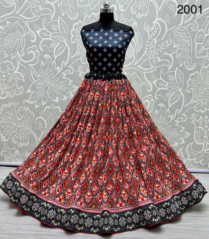 Traditional Navratri Satin Silk Lehenga Choli Anant Tex Exports Private Limited