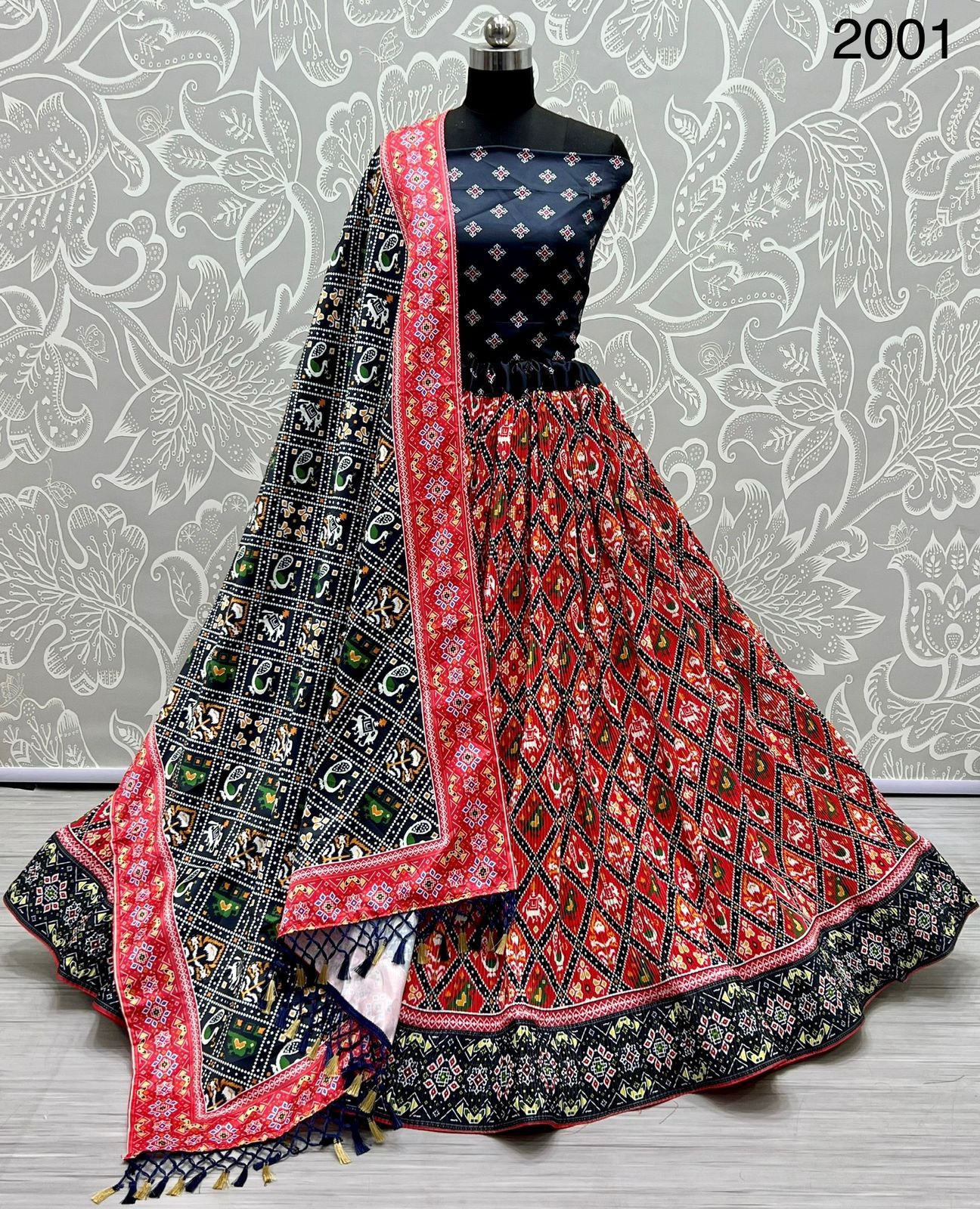 Traditional Navratri Satin Silk Lehenga Choli Anant Tex Exports Private Limited