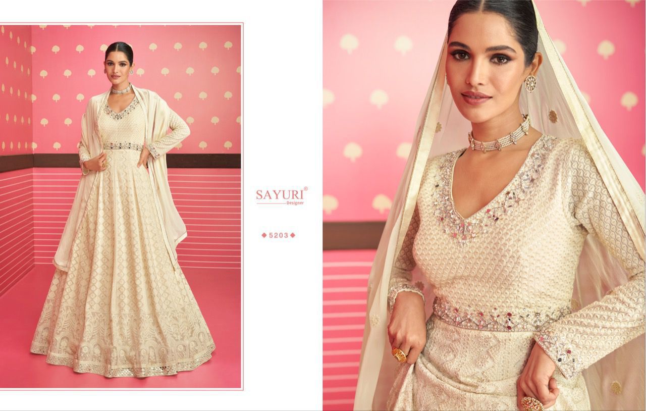 SAYURI SAFEENA 5201 SERIES ANARKALI SUITE Anant Tex Exports Private Limited