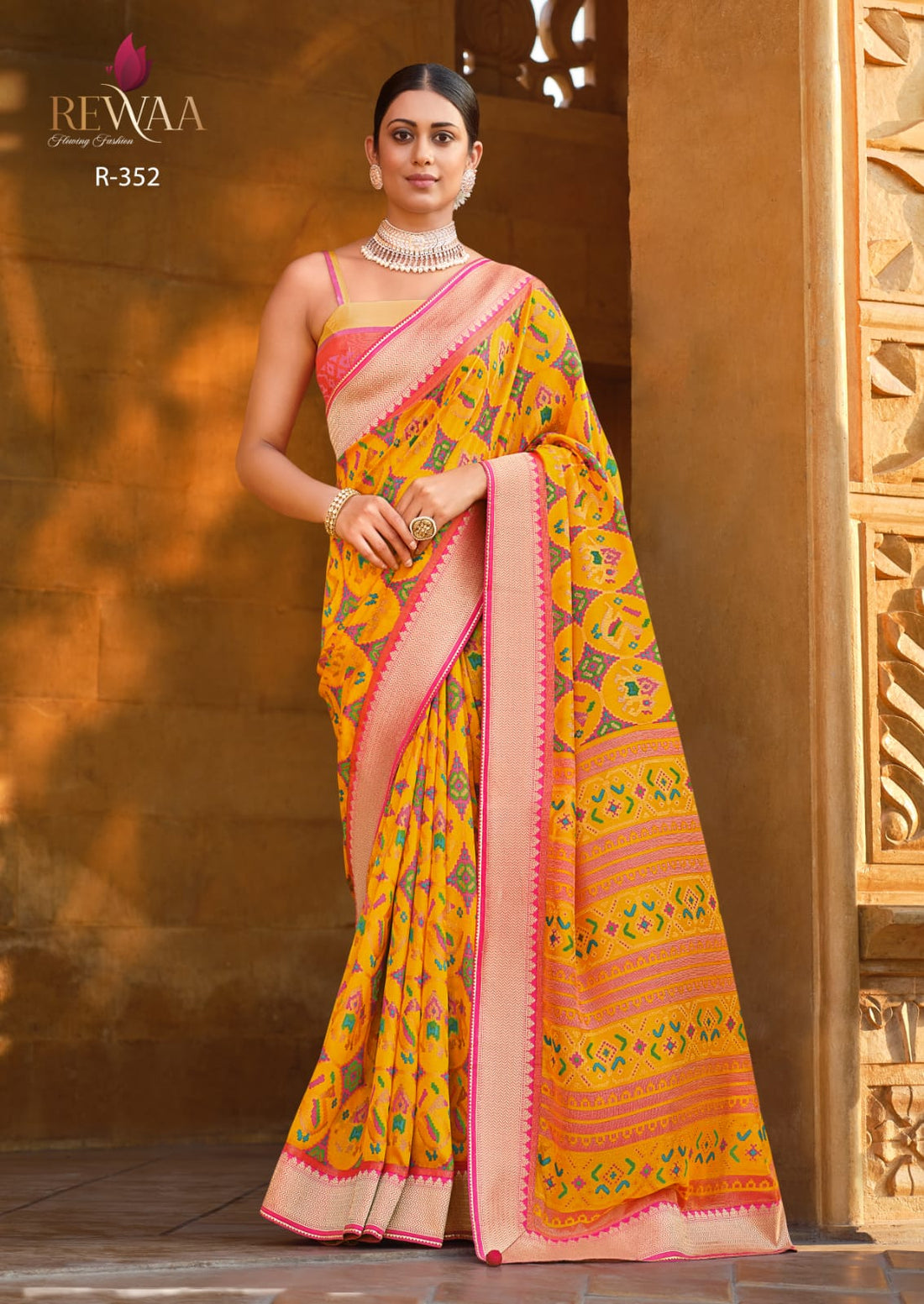 Rewa Samantha Soft Patola Brasso Saree Anant Tex Exports Private Limited