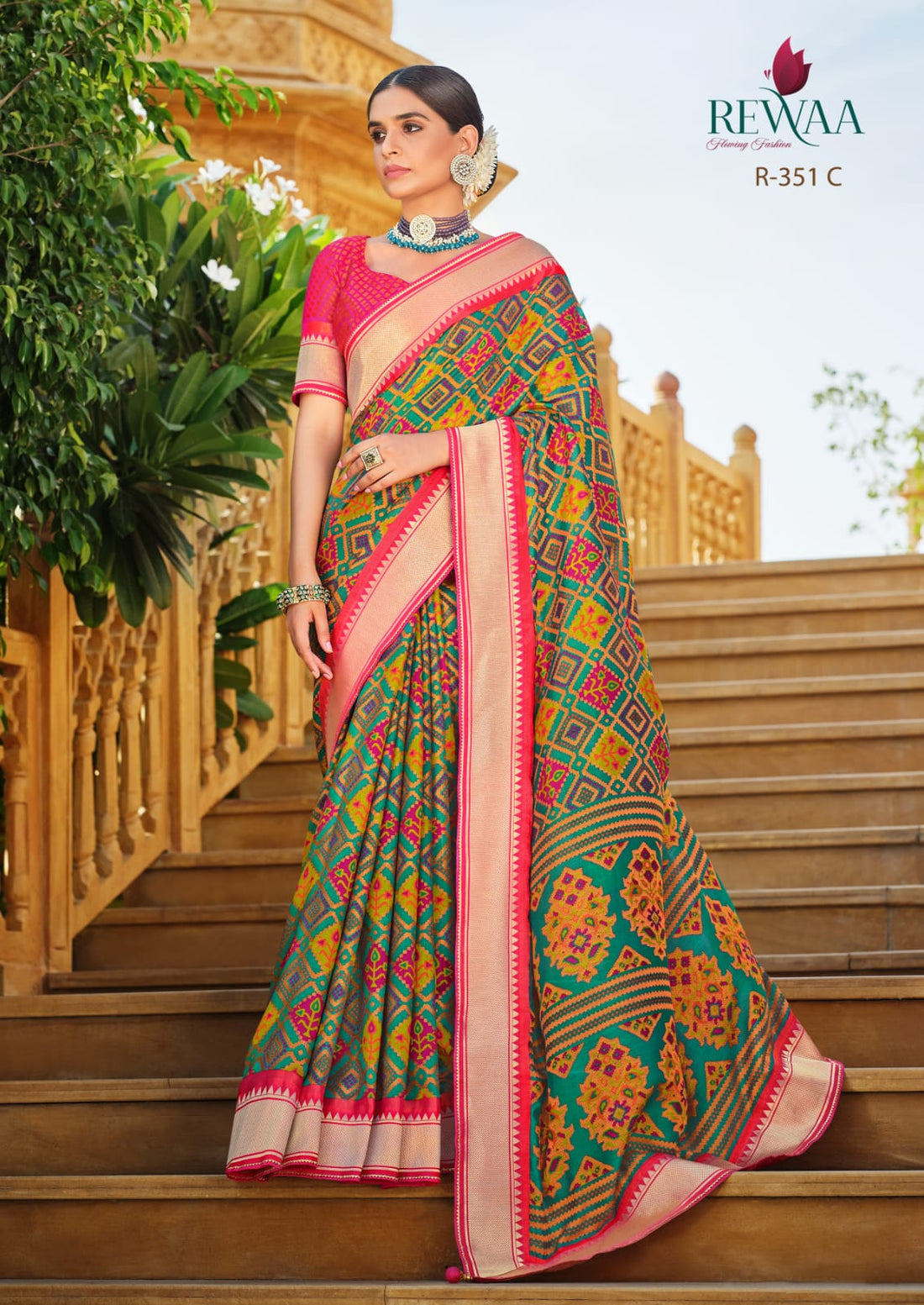 Rewa Samantha Soft Patola Brasso Saree Anant Tex Exports Private Limited