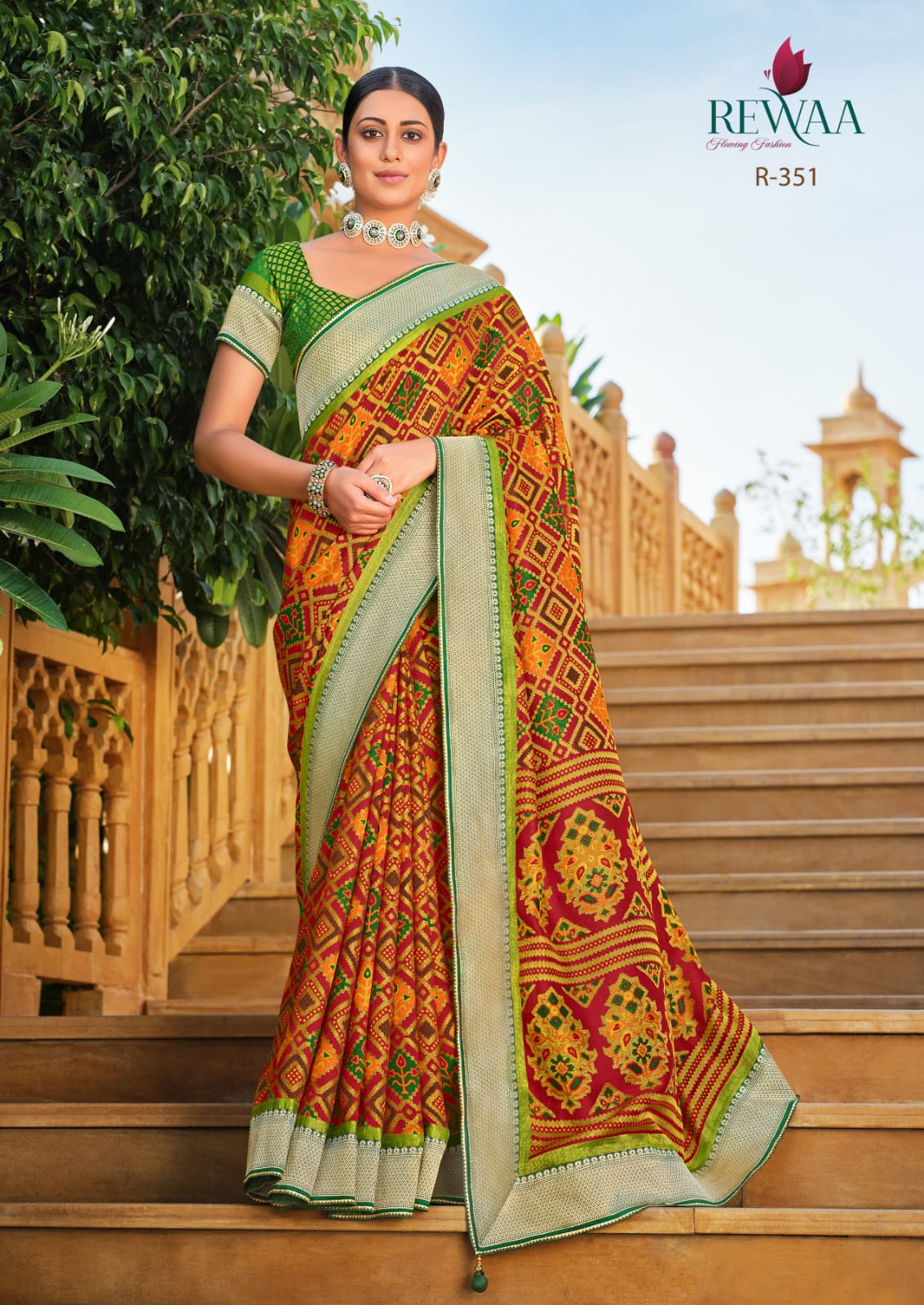 Rewa Samantha Soft Patola Brasso Saree Anant Tex Exports Private Limited