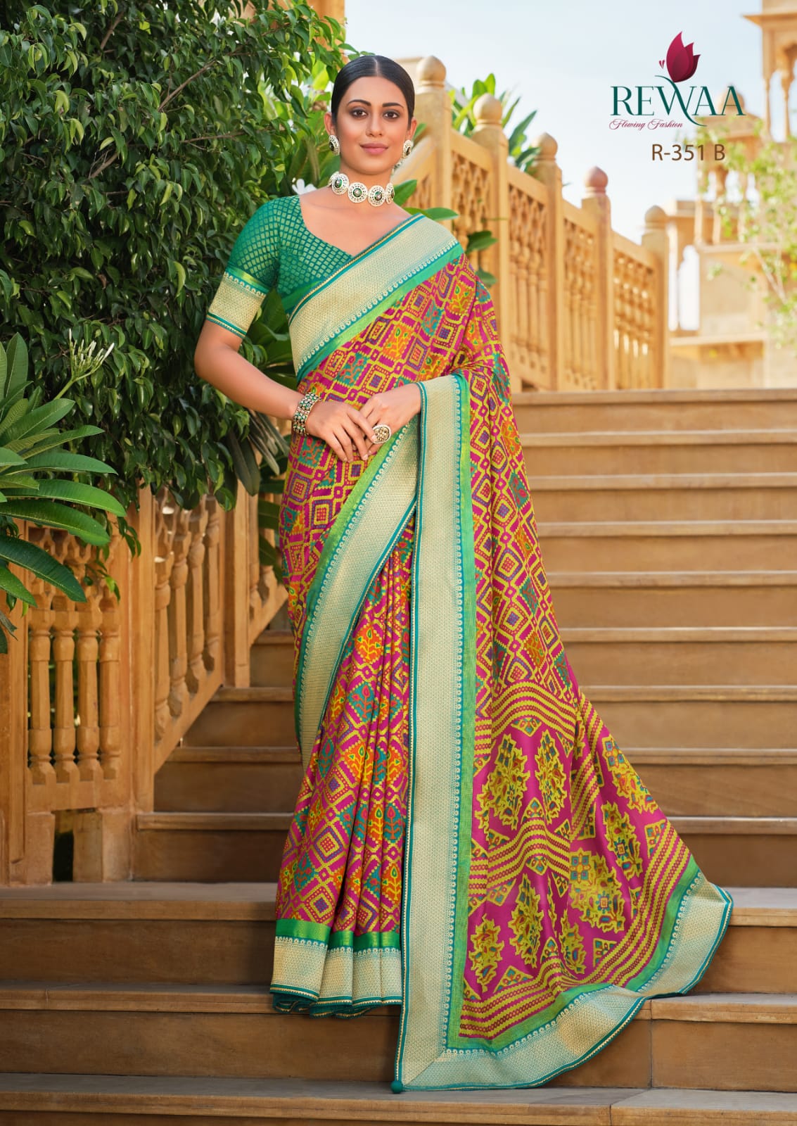 Rewa Samantha Soft Patola Brasso Saree Anant Tex Exports Private Limited