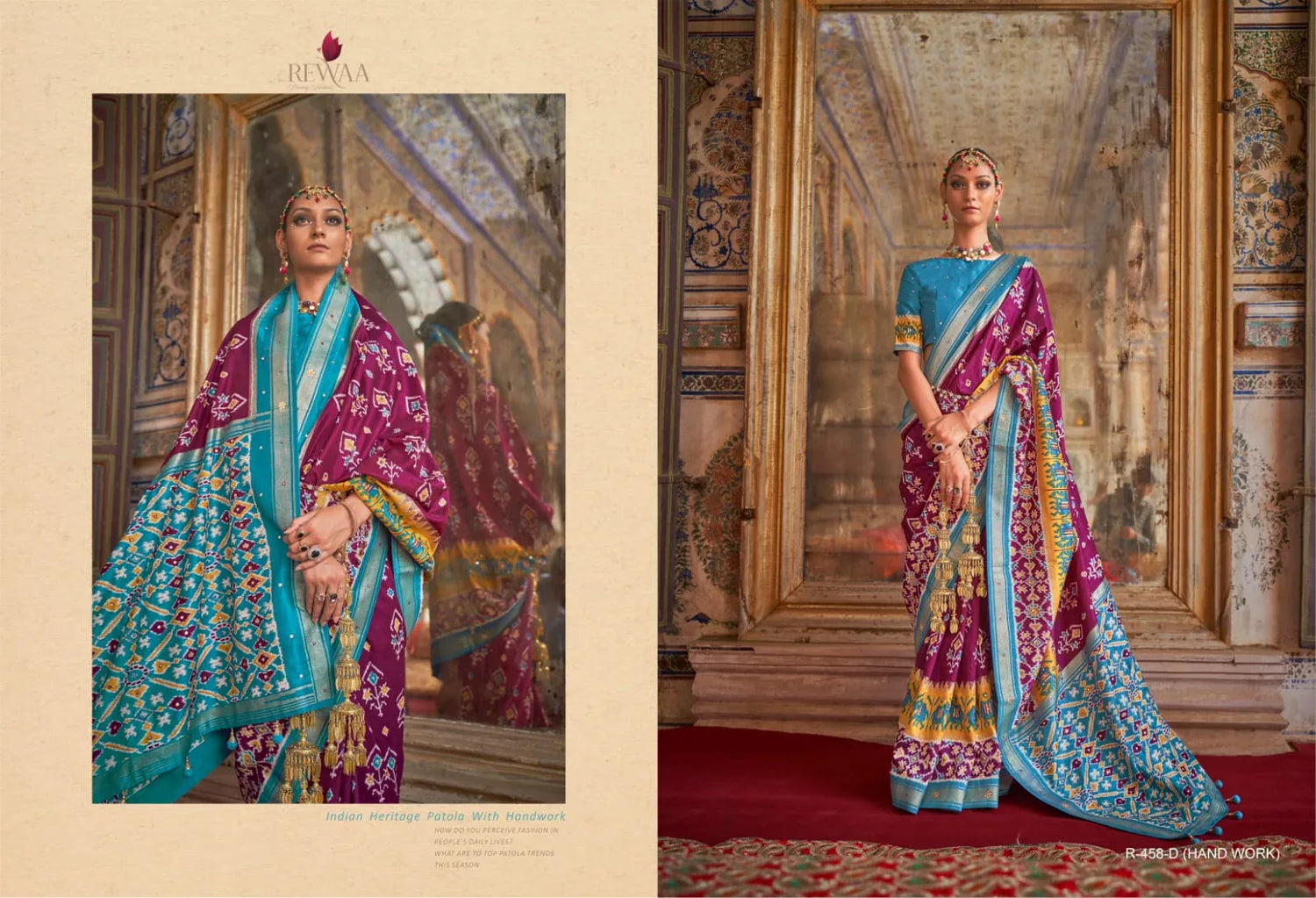 Party Wear Rewaa Dola Silk Saree Anant Tex Exports Private Limited