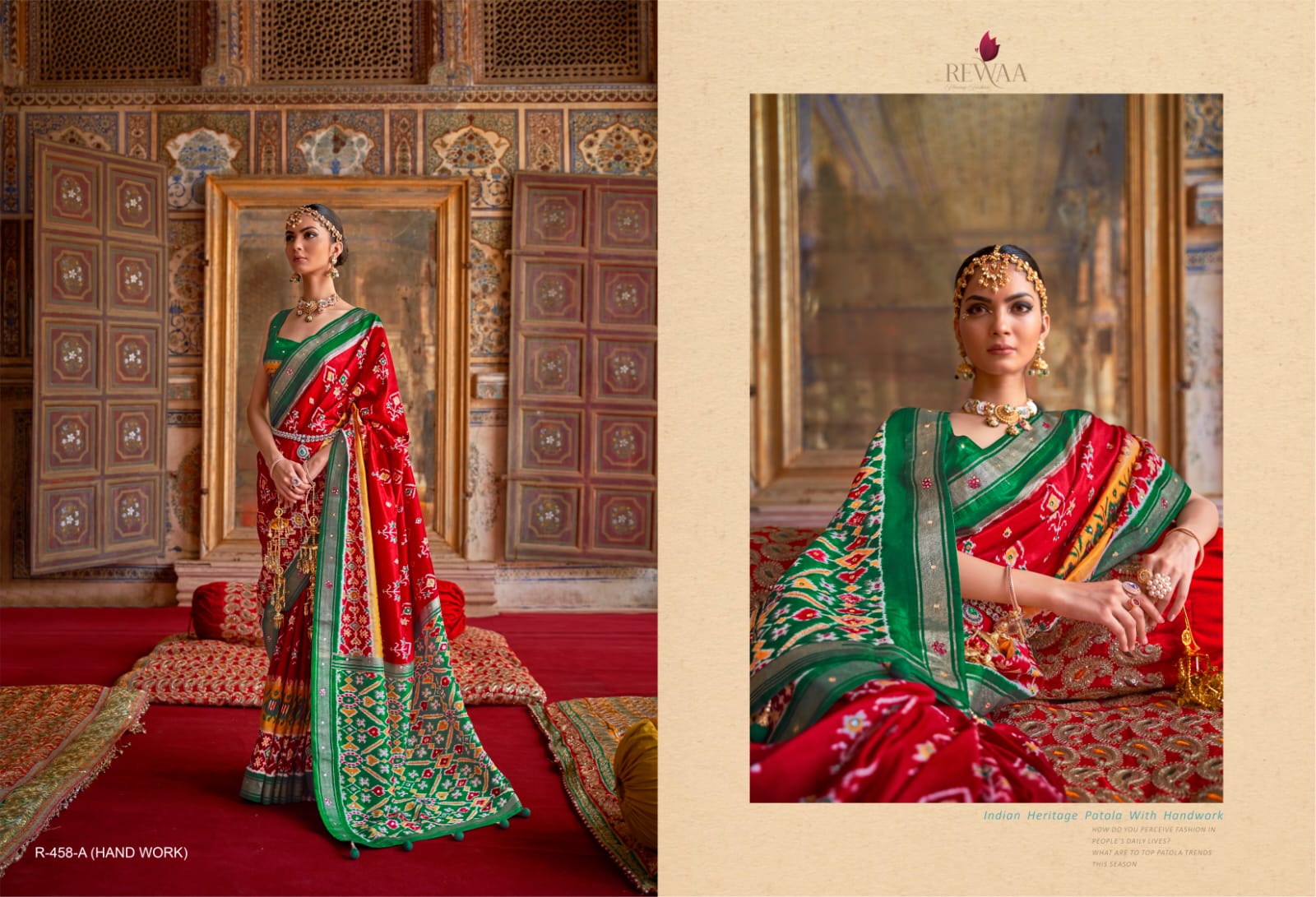 Party Wear Rewaa Dola Silk Saree Anant Tex Exports Private Limited