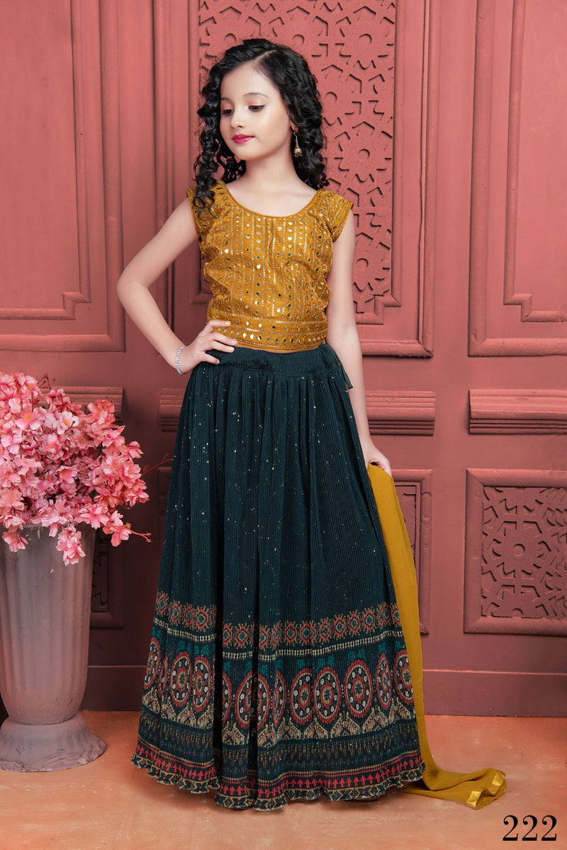 Party Wear Kids Lehenga Aaradhna vol 29 - Kidswear Anant Tex Exports Private Limited