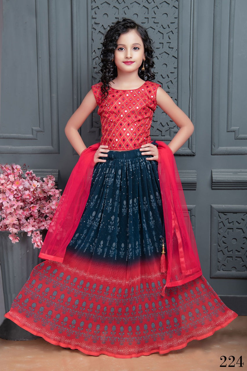 Party Wear Kids Lehenga Aaradhna vol 29 - Kidswear Anant Tex Exports Private Limited