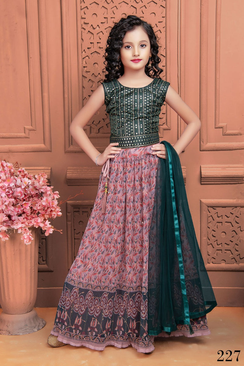 Party Wear Kids Lehenga Aaradhna vol 29 - Kidswear Anant Tex Exports Private Limited