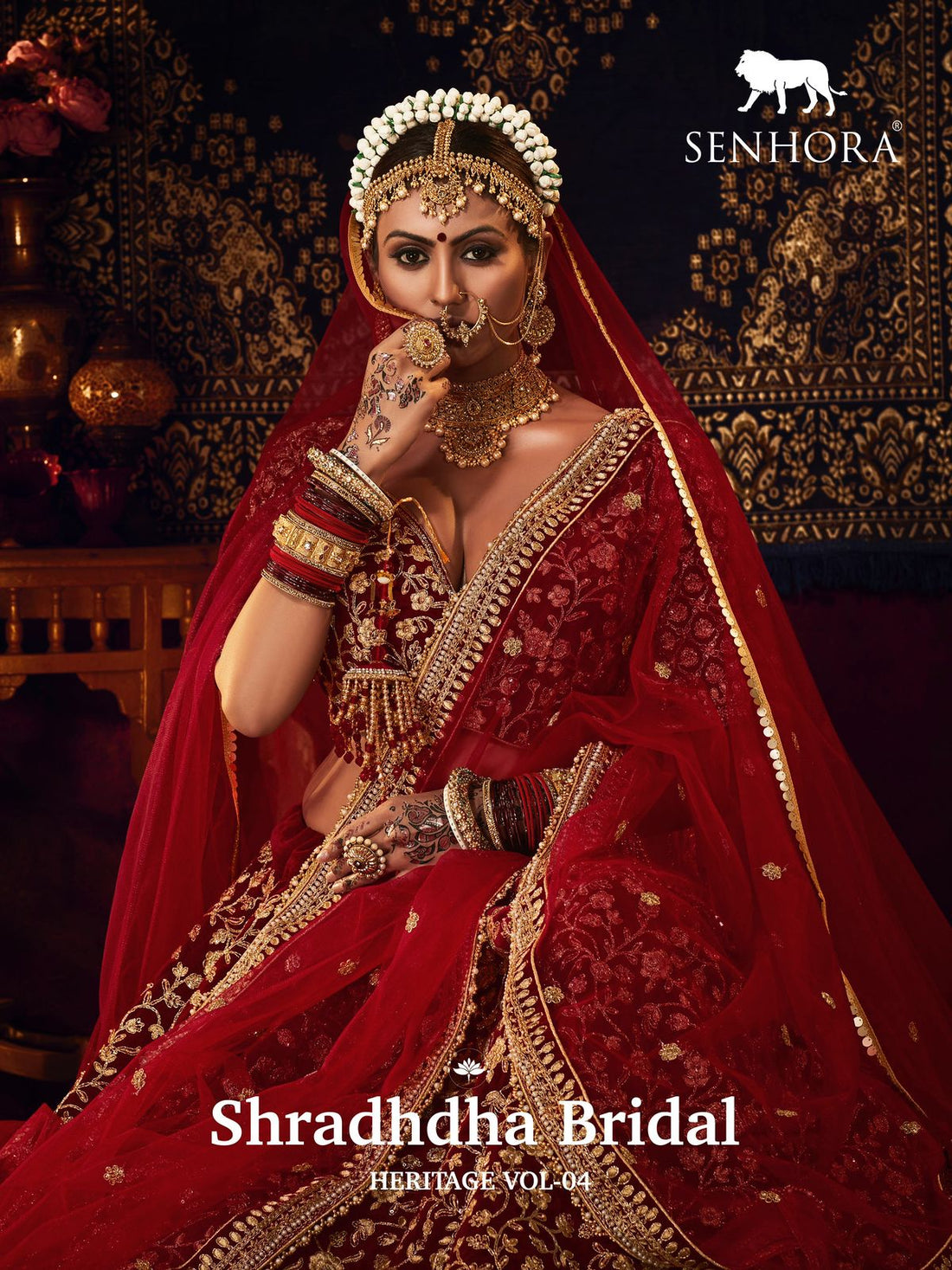 WEDDING LEHENGA SHRADHDHA BRIDAL HERITAGE VOL-4 FULL STICH BIG SIZE 36 TO 58 Anant Tex Exports Private Limited