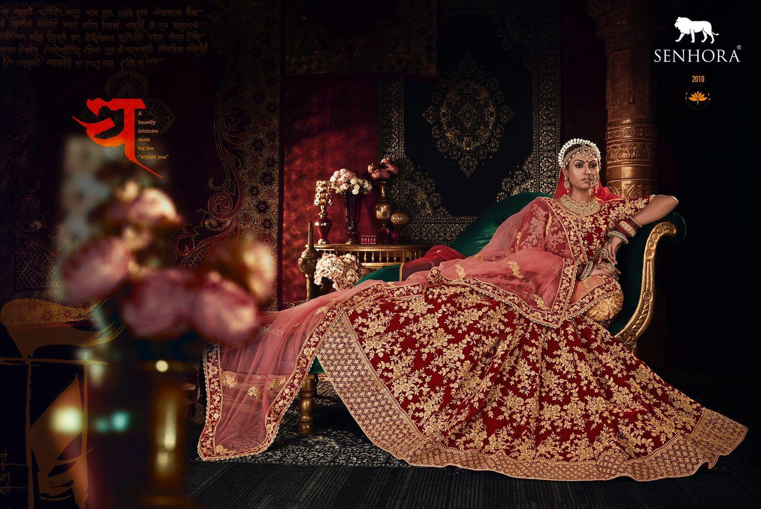 WEDDING LEHENGA SHRADHDHA BRIDAL HERITAGE VOL-4 FULL STICH BIG SIZE 36 TO 58 Anant Tex Exports Private Limited