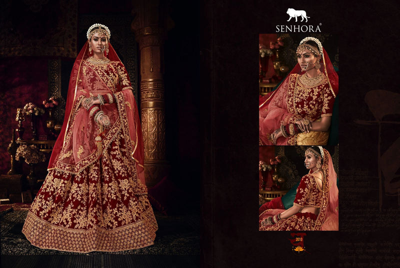 WEDDING LEHENGA SHRADHDHA BRIDAL HERITAGE VOL-4 FULL STICH BIG SIZE 36 TO 58 Anant Tex Exports Private Limited