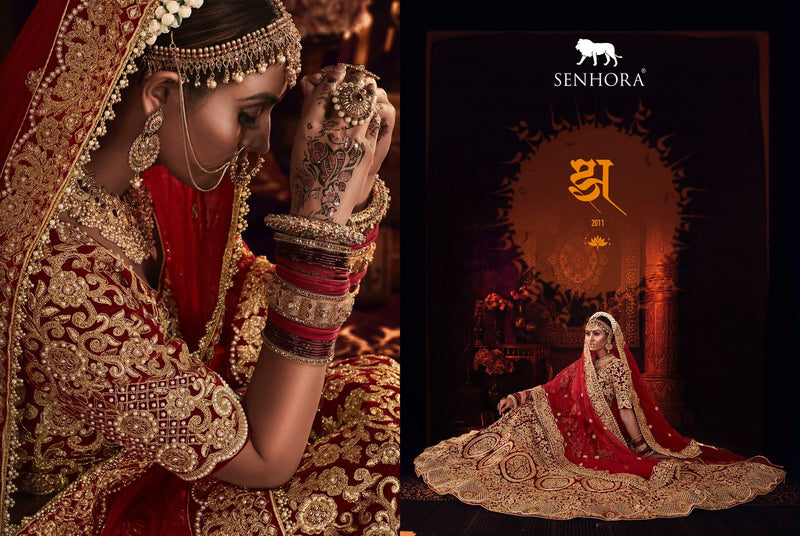 WEDDING LEHENGA SHRADHDHA BRIDAL HERITAGE VOL-4 FULL STICH BIG SIZE 36 TO 58 Anant Tex Exports Private Limited