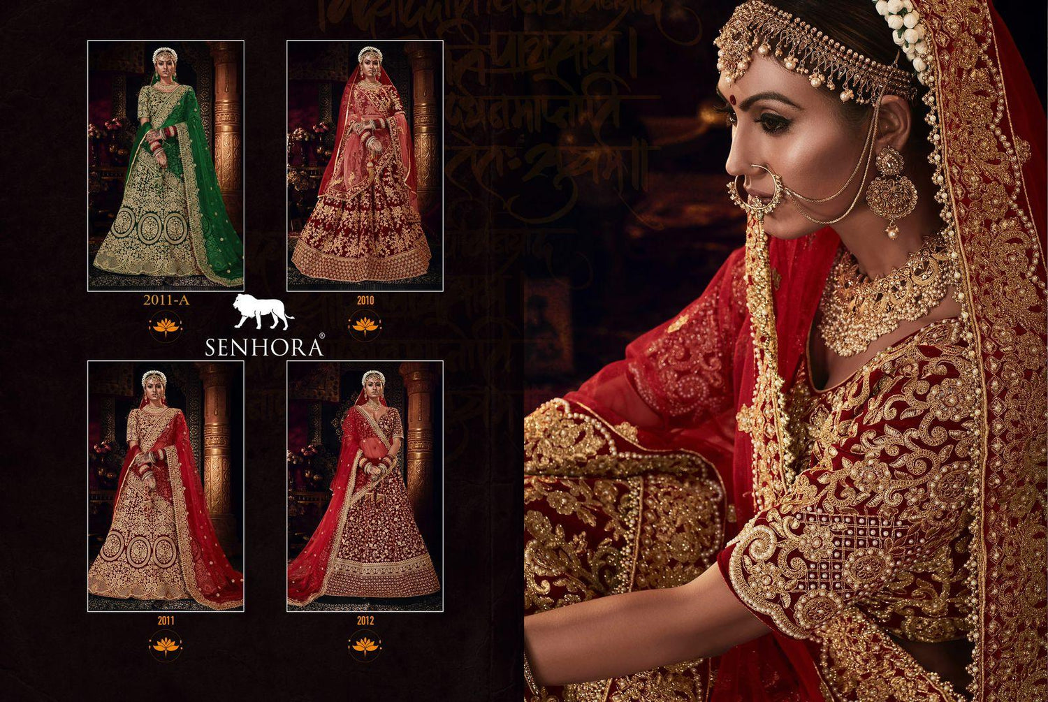 WEDDING LEHENGA SHRADHDHA BRIDAL HERITAGE VOL-4 FULL STICH BIG SIZE 36 TO 58 Anant Tex Exports Private Limited
