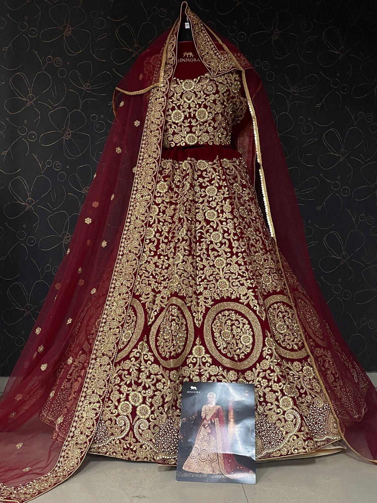 WEDDING LEHENGA SHRADHDHA BRIDAL HERITAGE VOL-4 FULL STICH BIG SIZE 36 TO 58 Anant Tex Exports Private Limited