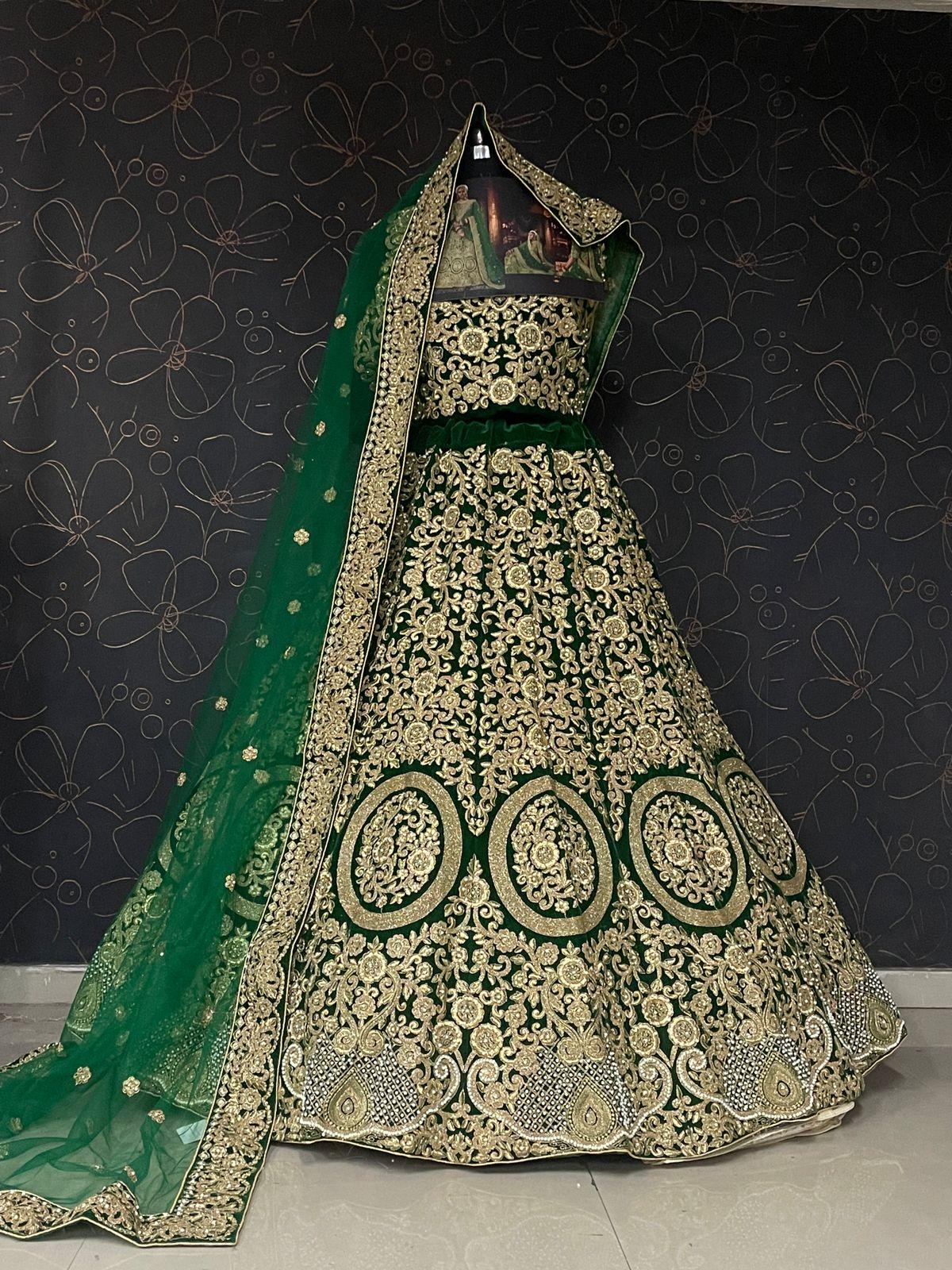 WEDDING LEHENGA SHRADHDHA BRIDAL HERITAGE VOL-4 FULL STICH BIG SIZE 36 TO 58 Anant Tex Exports Private Limited