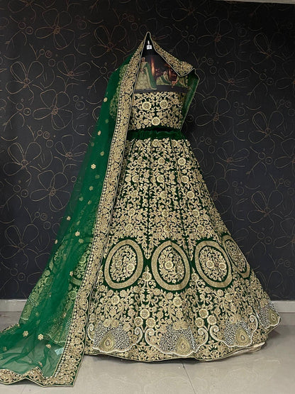 WEDDING LEHENGA SHRADHDHA BRIDAL HERITAGE VOL-4 FULL STICH BIG SIZE 36 TO 58 Anant Tex Exports Private Limited