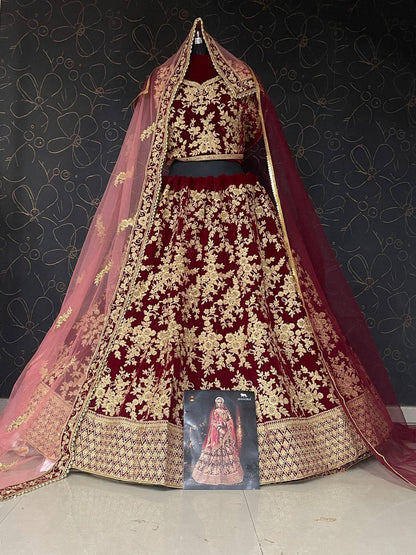 WEDDING LEHENGA SHRADHDHA BRIDAL HERITAGE VOL-4 FULL STICH BIG SIZE 36 TO 58 Anant Tex Exports Private Limited