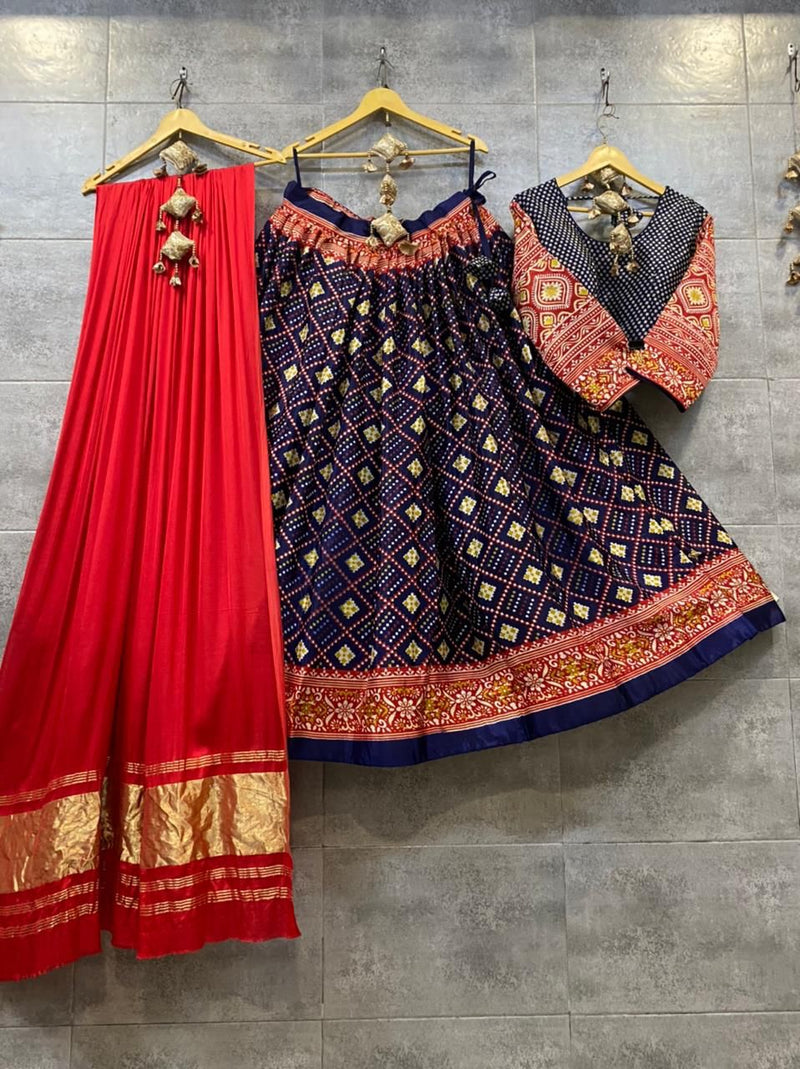 Navratri Garba Lehenga Choli Crape Silk Anant Tex Exports Private Limited