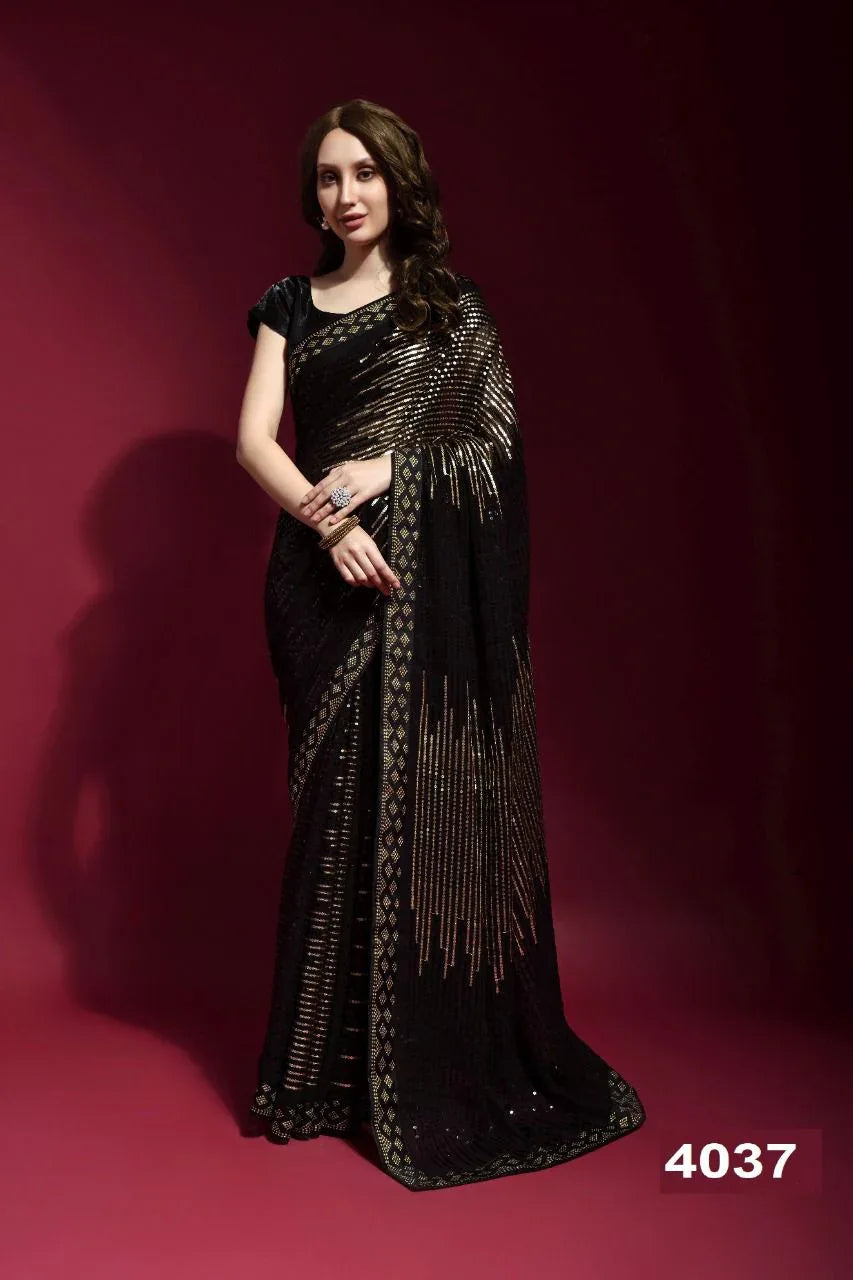BOLLYWOOD STYLE SQUVENCE NAZNEEN ROSIE  4037 SAREE Anant Tex Exports Private Limited
