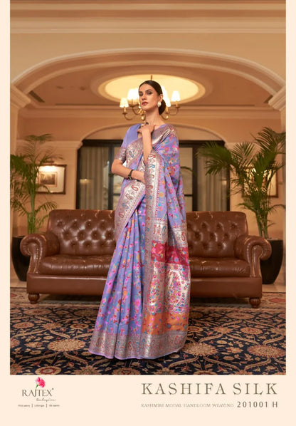 RajTex Kashifa Pure Kashmiri Modal Weaving Saree Anant Tex Exports Private Limited