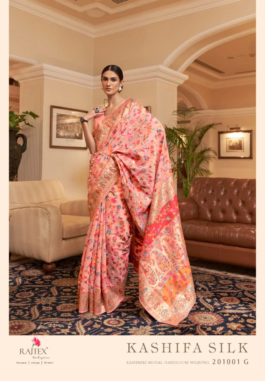 RajTex Kashifa Pure Kashmiri Modal Weaving Saree Anant Tex Exports Private Limited