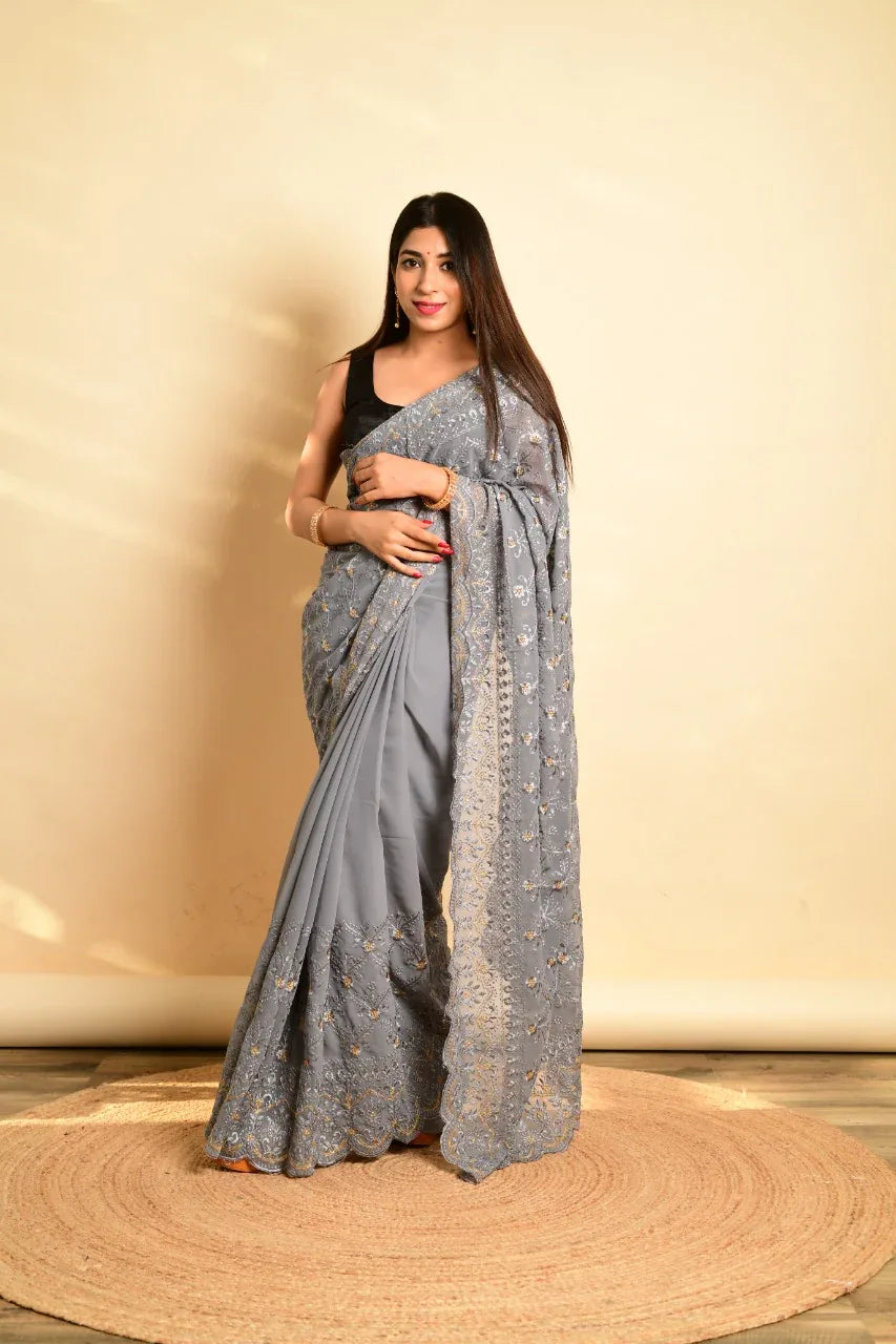 FESTIVE WEAR GEORGETTE SAREE SITARI VOL 06 Anant Tex Exports Private Limited